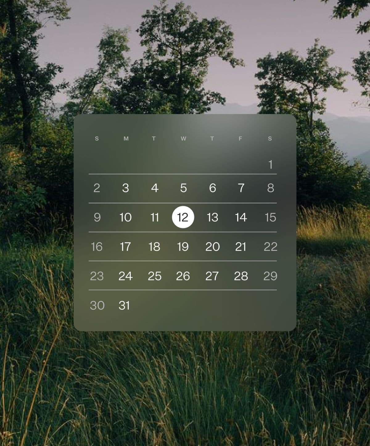 Posting Calendar